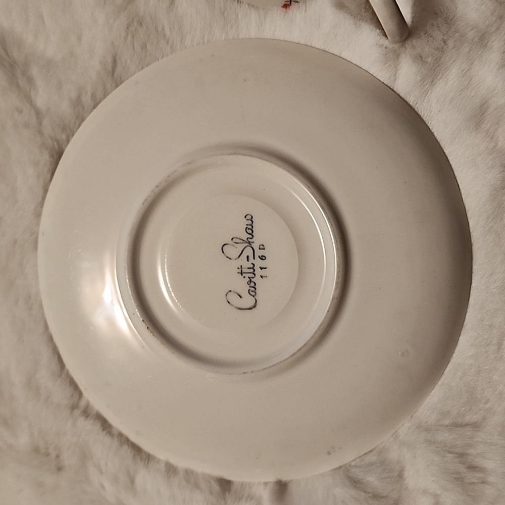 VINTAGE  CAVITTI-SHAW  116D TEAPLATE & 🍵 TEACUP - Picture 3 of 8